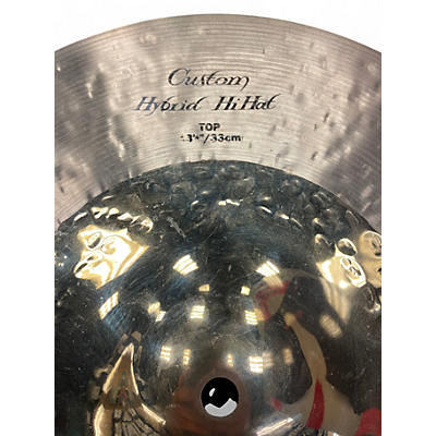 Used Zildjian 13in K Custom Hybrid Hi Hat Top Cymbal