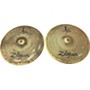 Used Zildjian 13in L80 Low Volume Hi Hat Pair Cymbal 31