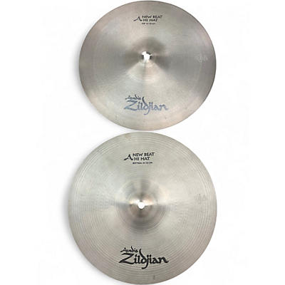 Used Zildjian 13in New Beat Hi Hat Pair Cymbal