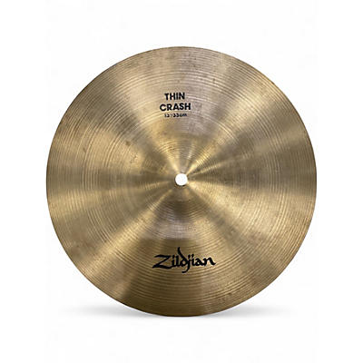 Used Zildjian 13in Thin Crash Cymbal
