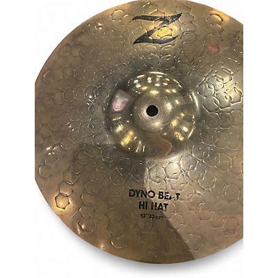 Used Zildjian 13in Z Custom Dyno Beat Hi Hat Cymbal