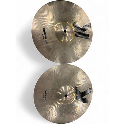 Used Zildjian 13in k custom hi hat brilliant Cymbal