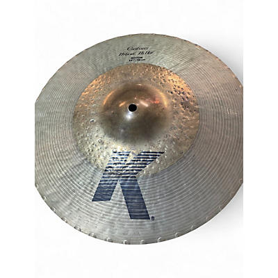 Used Zildjian 14.25in K CUSTOM HYBRID HI-HAT PAIR TOP BOTTOM Cymbal