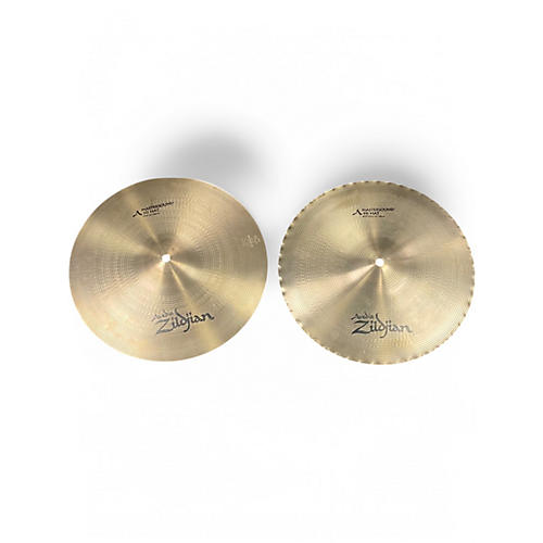 Used Zildjian 14.25in Mastersound Hi Hat Pair Cymbal 34