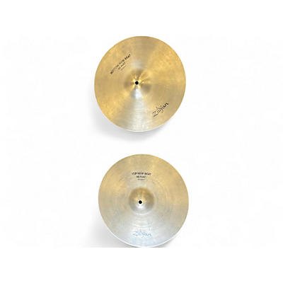Used Zildjian 14.25in New Beat Hi Hat Pair Cymbal