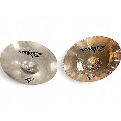 Used Zildjian 14in A CUSTOM HI HAT PAIR Cymbal