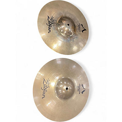 Used Zildjian 14in A CUSTOM PROJECTION HAI HAT PAIR Cymbal