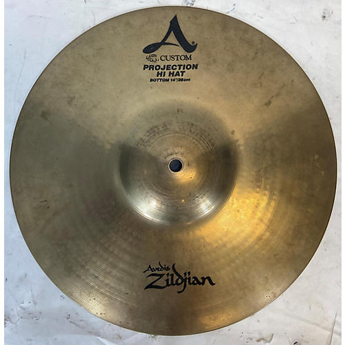 Zildjian Used Zildjian 14in A CUSTOM PROJECTION HI HAT BOTTOM Cymbal 33