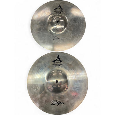 Used Zildjian 14in A CUSTOM PROJECTION HI HAT PAIR Cymbal