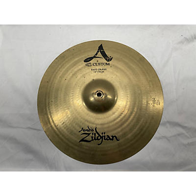 Zildjian Used Zildjian 14in A Custom Fast Crash Cymbal