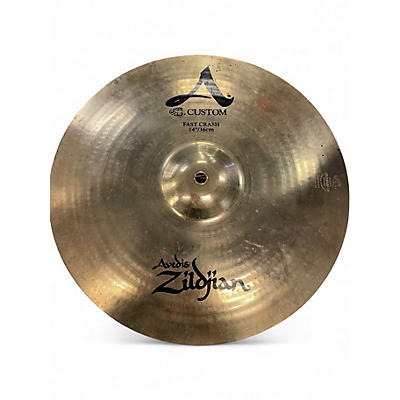 Used Zildjian 14in A Custom Fast Crash Cymbal