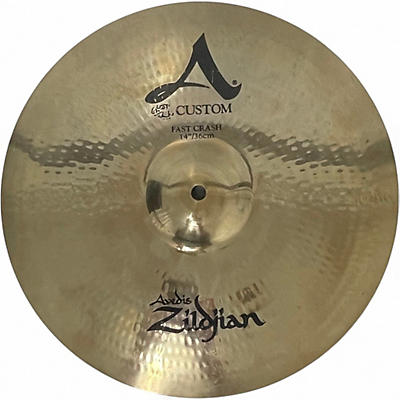 Used Zildjian 14in A Custom Fast Crash Cymbal