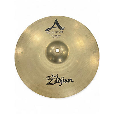 Used Zildjian 14in A Custom Fast Crash Cymbal