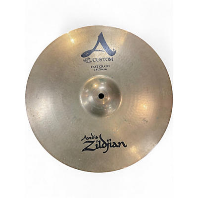 Used Zildjian 14in A Custom Fast Crash Cymbal