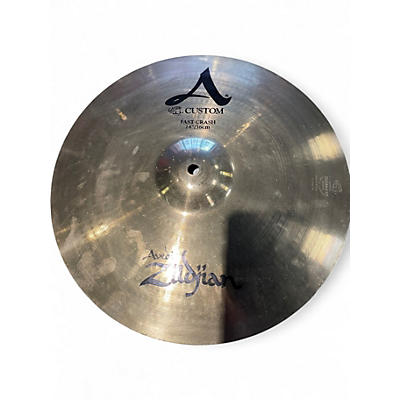 Used Zildjian 14in A Custom Fast Crash Cymbal