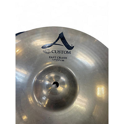 Used Zildjian 14in A Custom Fast Crash Cymbal