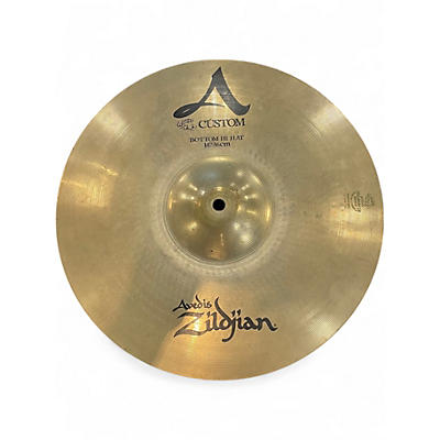 Used Zildjian 14in A Custom Hi Hat Bottom Cymbal
