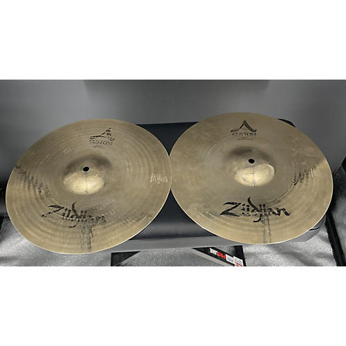 Zildjian Used Zildjian 14in A Custom Hi Hat Pair Cymbal 33