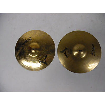 Zildjian Used Zildjian 14in A Custom Hi Hat Pair Cymbal