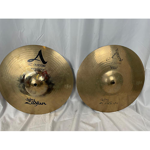 Zildjian Used Zildjian 14in A Custom Hi Hat Pair Cymbal 33