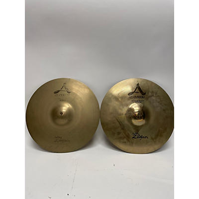 Zildjian Used Zildjian 14in A Custom Hi Hat Pair Cymbal