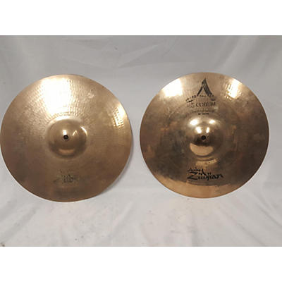 Zildjian Used Zildjian 14in A Custom Hi Hat Pair Cymbal