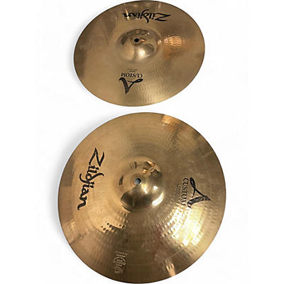 Zildjian Used Zildjian 14in A Custom Hi Hat Pair Cymbal