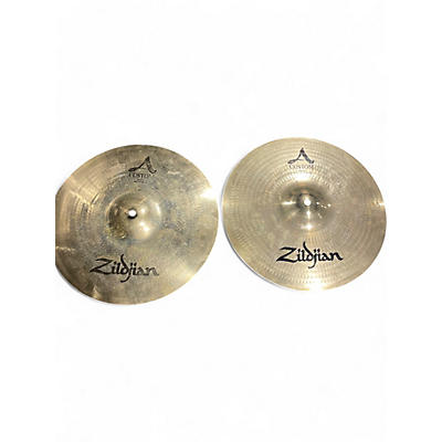 Zildjian Used Zildjian 14in A Custom Hi Hat Pair Cymbal