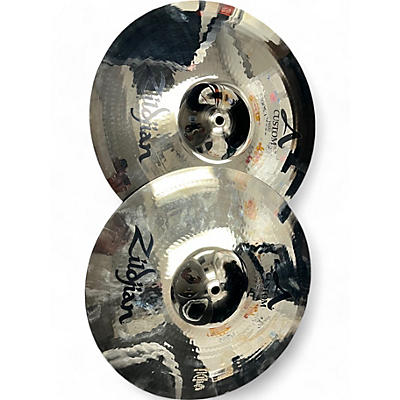 Zildjian Used Zildjian 14in A Custom Hi Hat Pair Cymbal