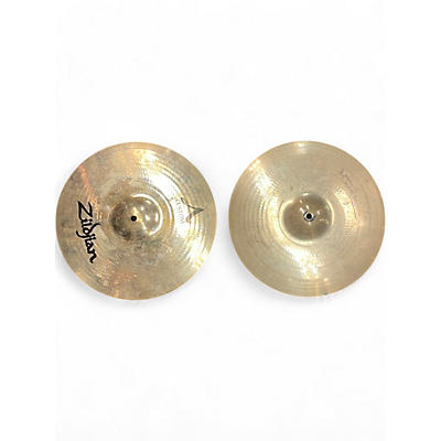 Zildjian Used Zildjian 14in A Custom Hi Hat Pair Cymbal