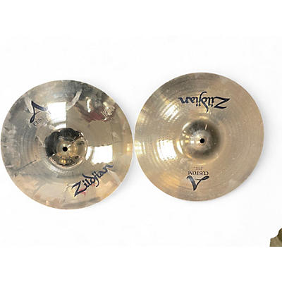 Zildjian Used Zildjian 14in A Custom Hi Hat Pair Cymbal