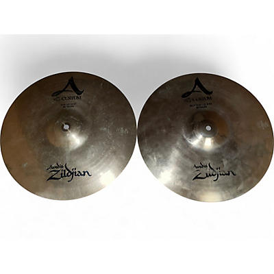 Used Zildjian 14in A Custom Hi Hat Pair Cymbal