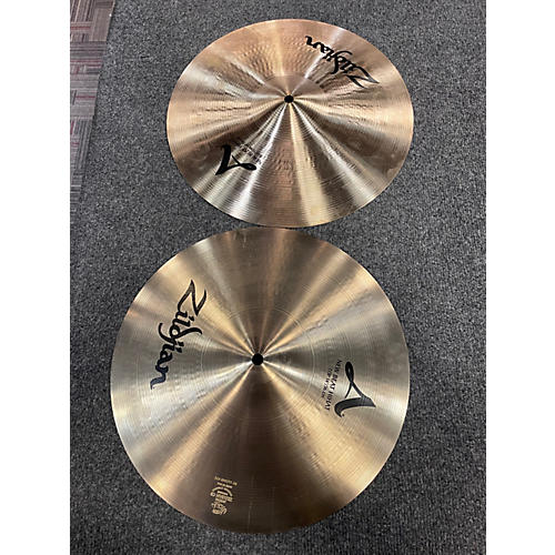 Used Zildjian 14in A Custom Hi Hat Pair Cymbal 33