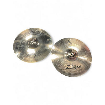 Used Zildjian 14in A Custom Hi Hat Pair Cymbal