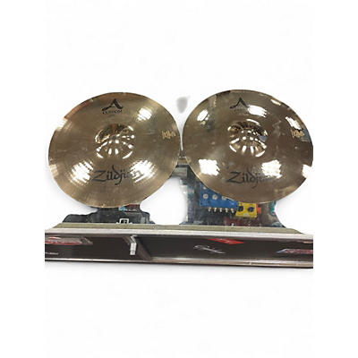 Used Zildjian 14in A Custom Hi Hat Pair Cymbal