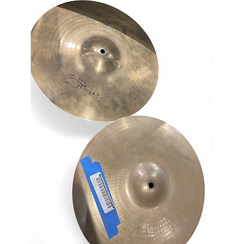 Used Zildjian 14in A Custom Hi Hat Pair Cymbal 33