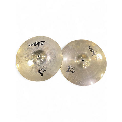 Used Zildjian 14in A Custom Hi Hat Pair Cymbal 33