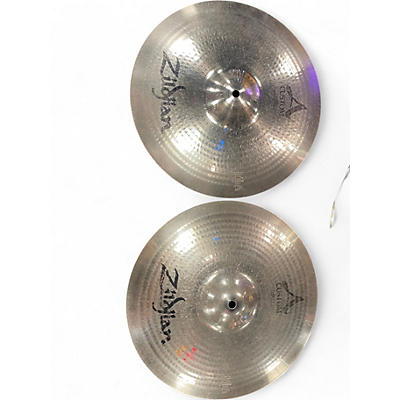 Used Zildjian 14in A Custom Hi Hat Pair Cymbal