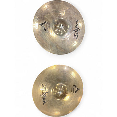 Used Zildjian 14in A Custom Hi Hat Pair Cymbal