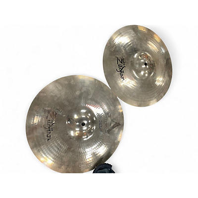 Used Zildjian 14in A Custom Hi Hat Pair Cymbal