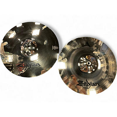 Used Zildjian 14in A Custom Hi Hat Pair Cymbal