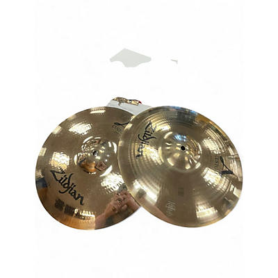 Used Zildjian 14in A Custom Hi Hat Pair Cymbal