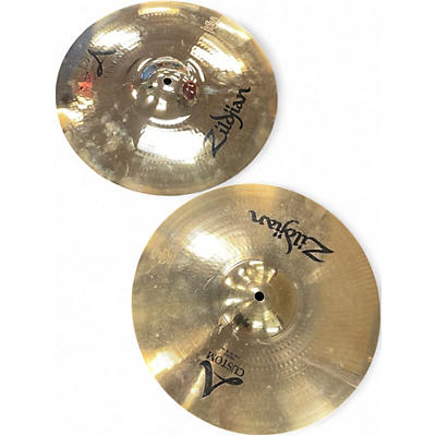Used Zildjian 14in A Custom Hi Hat Pair Cymbal