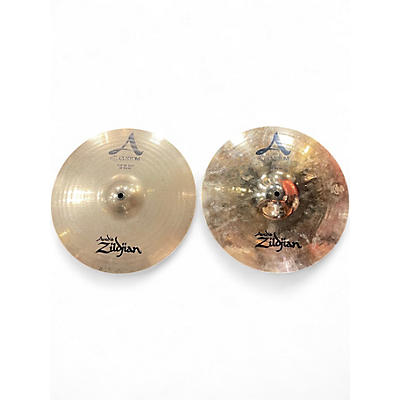 Used Zildjian 14in A Custom Hi Hat Pair Cymbal