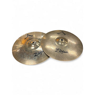 Used Zildjian 14in A Custom Hi Hat Pair Cymbal