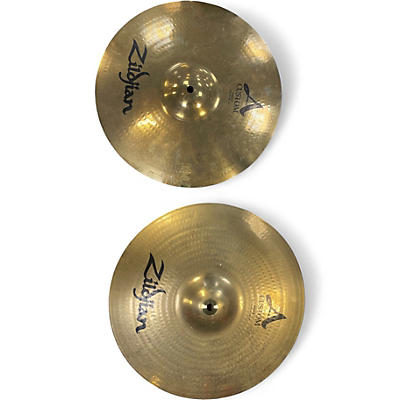 Used Zildjian 14in A Custom Hi Hat Pair Cymbal