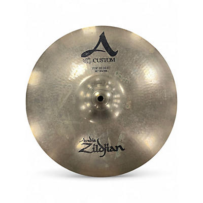 Used Zildjian 14in A Custom Hi Hat Top Cymbal