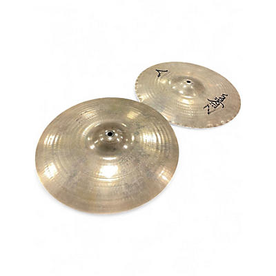Used Zildjian 14in A Custom Mastersound Hi Hat Pair Cymbal