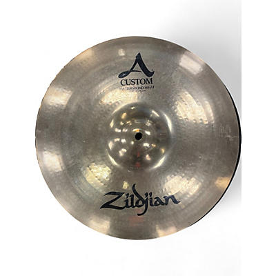 Used Zildjian 14in A Custom Mastersound Hi Hat Pair Cymbal