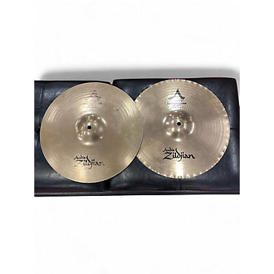 Used Zildjian 14in A Custom Mastersound Hi Hat Pair Cymbal